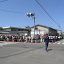 ゴールデンウィークの山越の行列（2006年）。